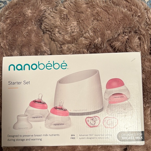 Nanobébé Starter Set - Pink and White - Picture 1 of 4